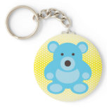 Light Blue Teddy Bear Key Chain