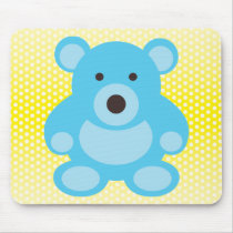 Light Blue Teddy Bear mousepads