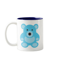 Light Blue Teddy Bear mugs by waltersroom Light Blue Teddy Bear mugs