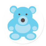 Light Blue Teddy Bear stickers