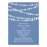 Light Blue Twinkle Lights Bridal Shower Invite