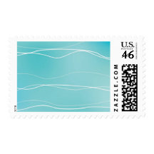Light Blue Waves Stamps