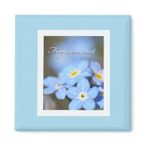 Light Blue with Forget Me Nots magnets