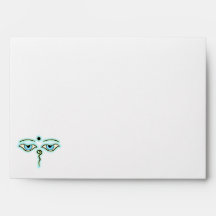 Light Blue Yellow Buddha Eyes.png Envelope