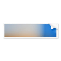Light blur blue and brown design bumper sticker