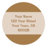 light brown address lable stickers