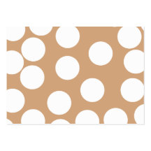 Light Brown and White Spot Pattern. Business Card
