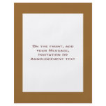 Light Brown border Full Color Flyer