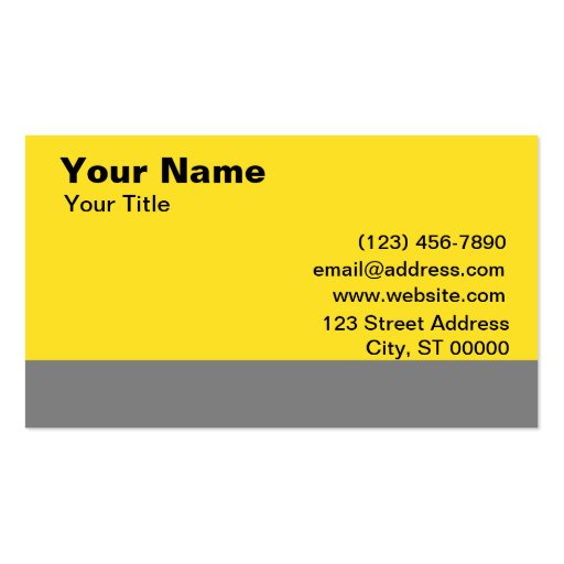 Light Bulb Business Card (back side)