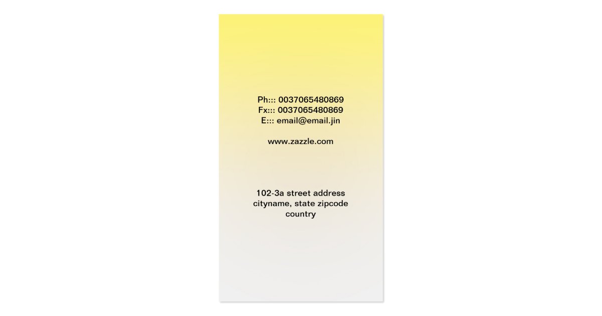 light bulb business card Zazzle