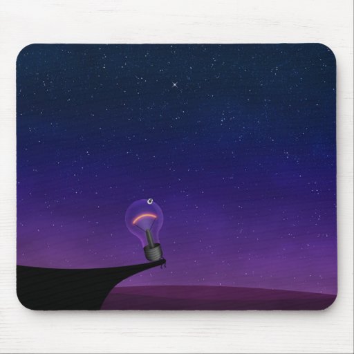 Light bulb mouse mat