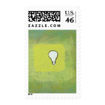 Light bulb painting simple symbol logo fun art stamps