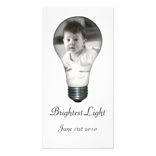 Light Bulb Photo Card