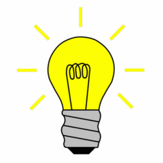 Light Bulb Photo Sculptures, Cutouts and Light Bulb Cut Outs