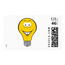 Light Bulb Smiley Face postage by doonidesigns Light Bulb Smiley Face postage