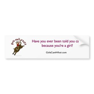 Light Bull Rider Bumper Sticker