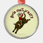 Light Bull Rider Ornaments