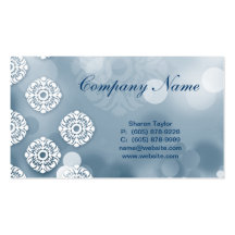 Light Business Card Architecture Blue