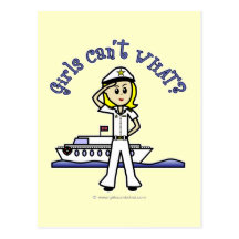 Light Captain Girl Post Card