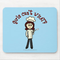 Light Chef Girl Mouse Pads