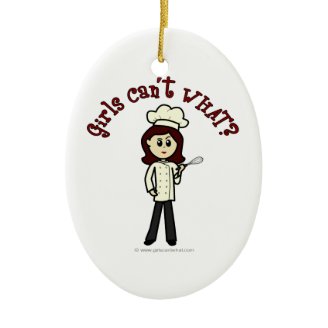 Light Chef Girl Christmas Tree Ornaments