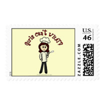 Light Chef Girl Postage Stamp