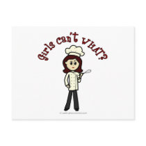 Light Chef Girl Postcard