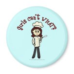Light Chef Girl Refrigerator Magnet