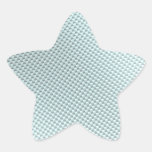 Light Colored Carbon Fiber Textured Star Sticker