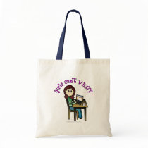 Light Computer Girl Canvas Bag
