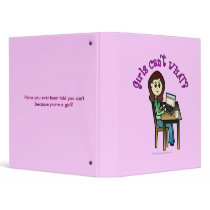 Light Computer Girl Vinyl Binder