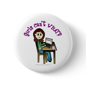 Light Computer Girl Pins