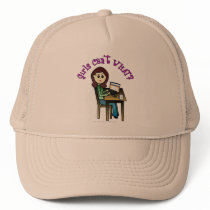 Light Computer Girl Trucker Hats