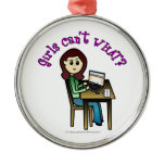 Light Computer Girl Ornament