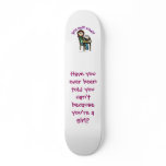 Light Computer Girl Custom Skate Board