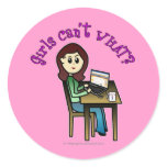 Light Computer Girl Sticker