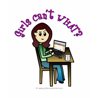 Light Computer Girl shirt