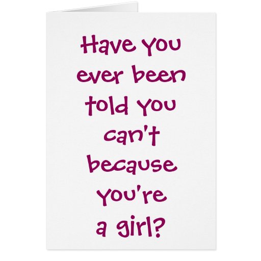 Light Construction Girl Card