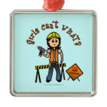 Light Construction Girl Ornaments