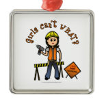 Light Construction Girl Ornaments