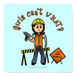 Light Construction Girl Poster