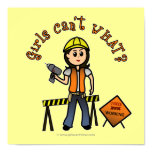 Light Construction Girl Poster
