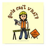 Light Construction Girl Posters