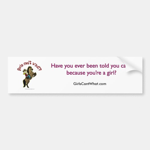 Light Cowgirl on Horse Bumper Sticker