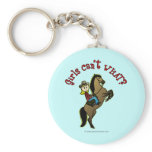 Light Cowgirl on Horse Key Chains