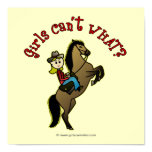 Light Cowgirl on Horse Poster