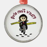 Light CSI Detective Christmas Ornaments