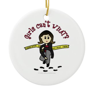 Light CSI Detective Christmas Ornaments