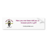 View more Light CSI Girl Bumperstickers personalized gift ideas for girls Light CSI Girl Bumperstickers