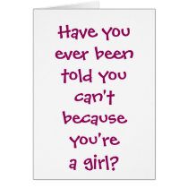 Light CSI Girl Greeting Card
